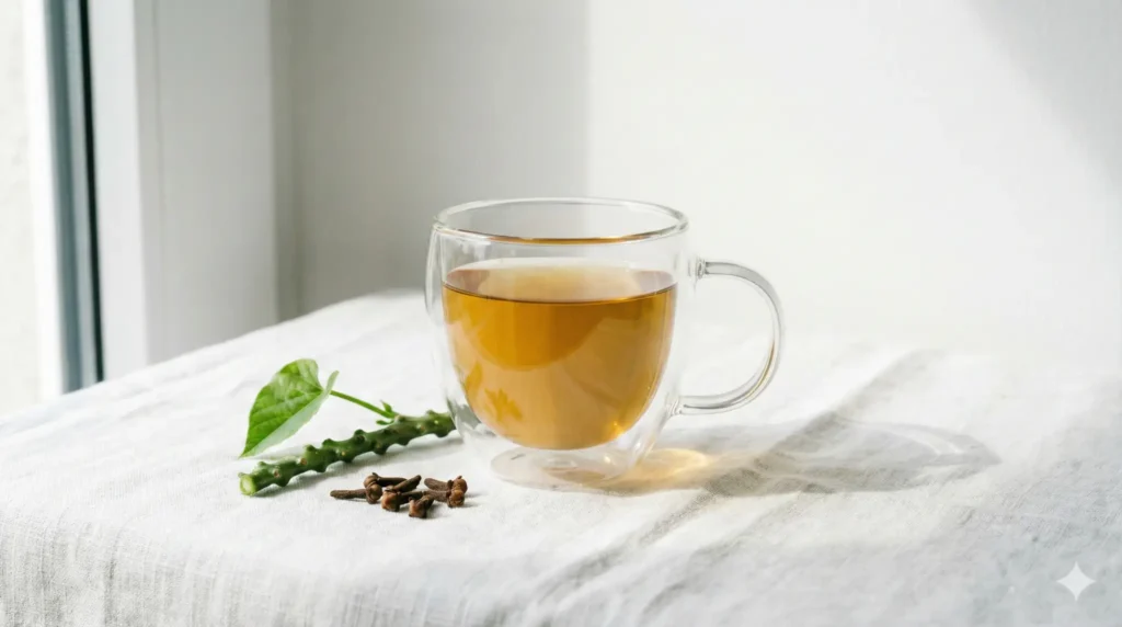 गिलोय और लौंग की चाय — लिवर डिटॉक्स करके पेट की चर्बी कम करने का आयुर्वेदिक नुस्खा