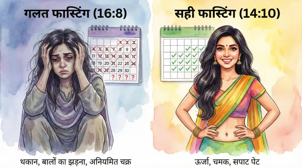 गलत और सही फास्टिंग के प्रभाव महिलाओं पर